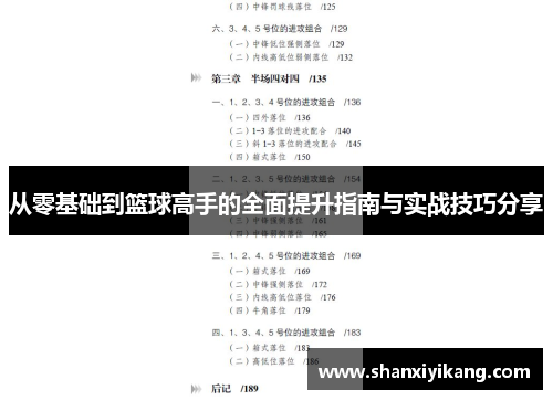从零基础到篮球高手的全面提升指南与实战技巧分享